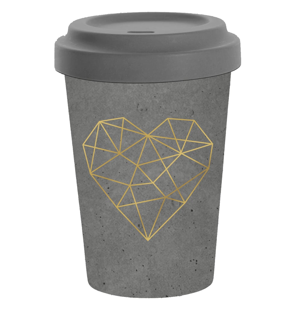 Geometric Heart Coffee Cup