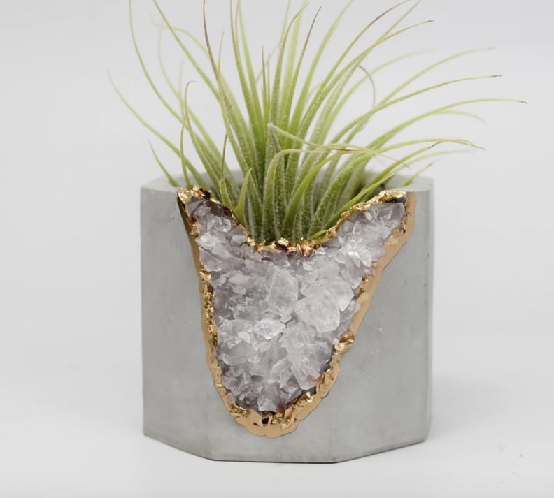 A Cute Decor Gift: Tal & Bert Blue Apatite Geode Vessel