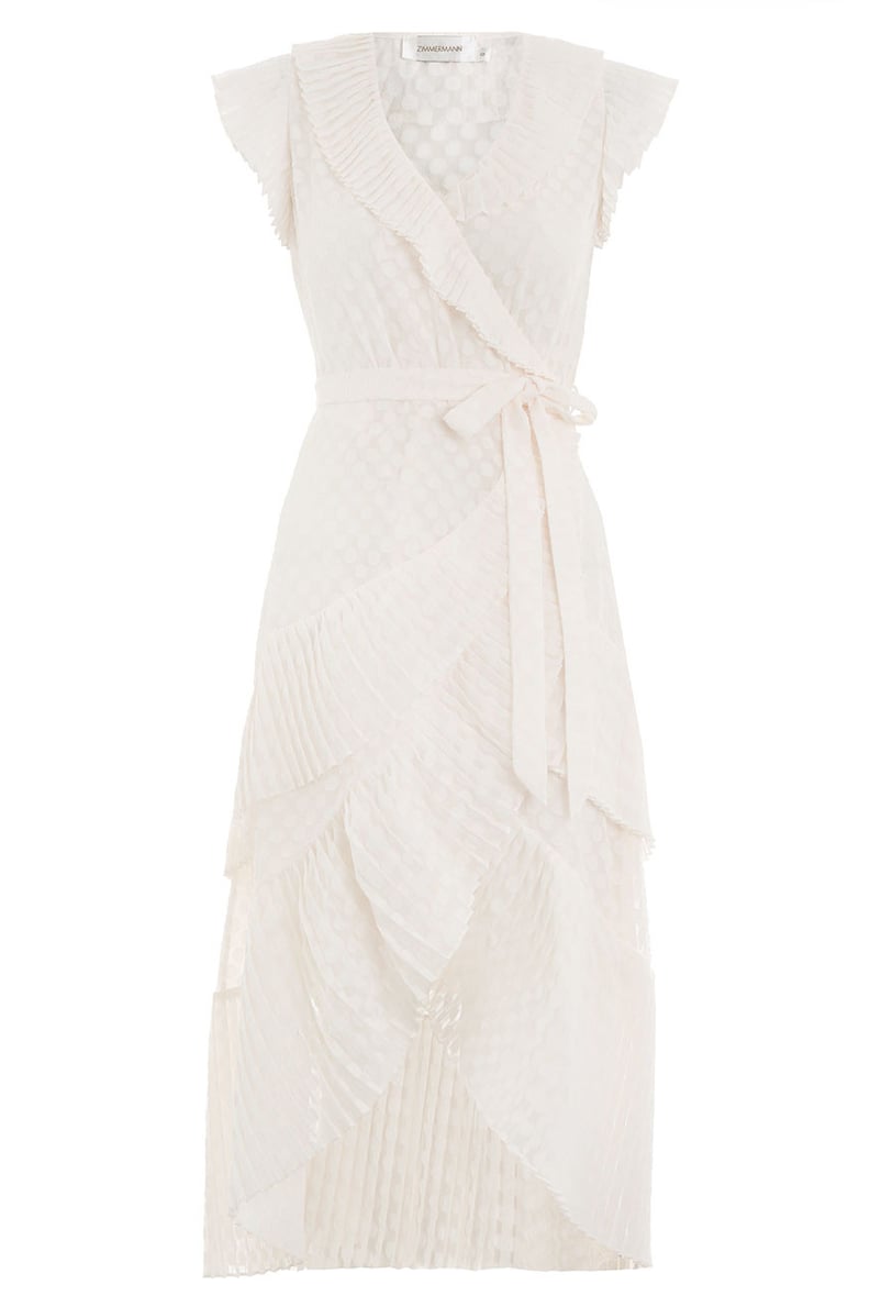 Zimmermann Plisse Wrap Dress