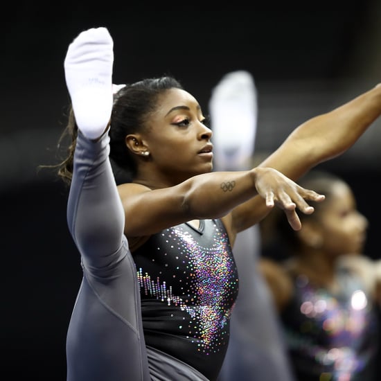 Simone Biles Training New Gymnastics Skills at Worlds 2019