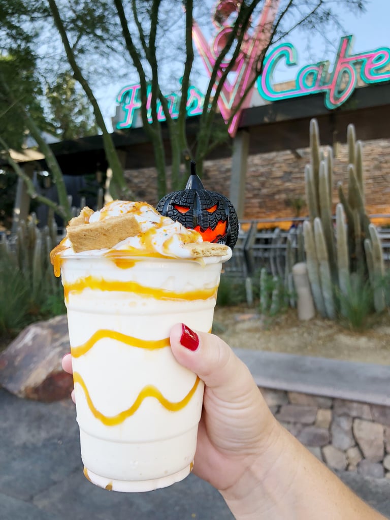 The shake is $6, and the reusable light-up tire pumpkin straw is also $6.