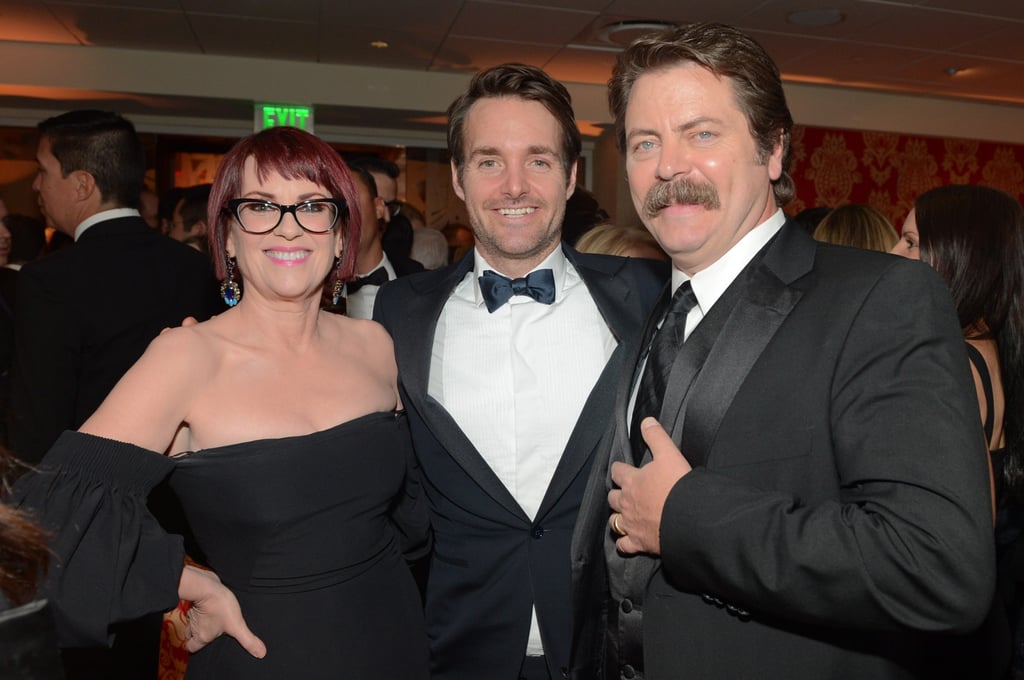 And Will Forte was there too — but busy with Nick Offerman and Megan Mullally.