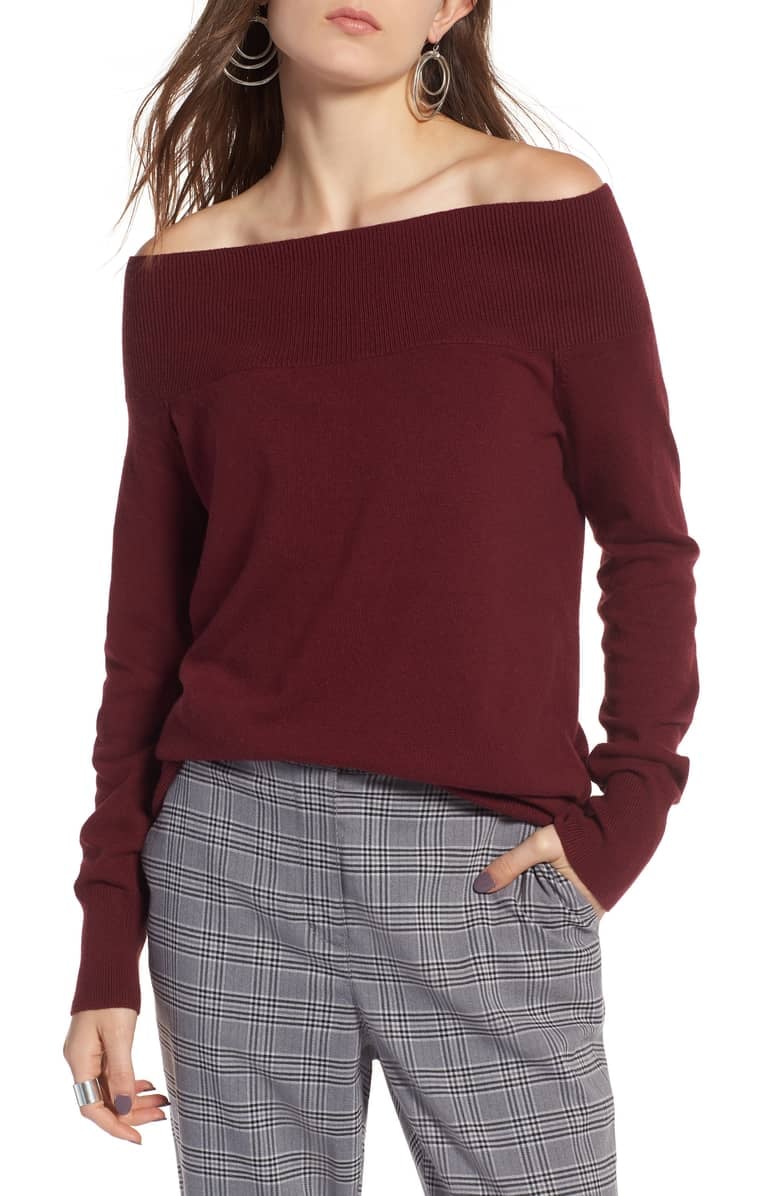 Treasure & Bond Off-the-Shoulder Sweater