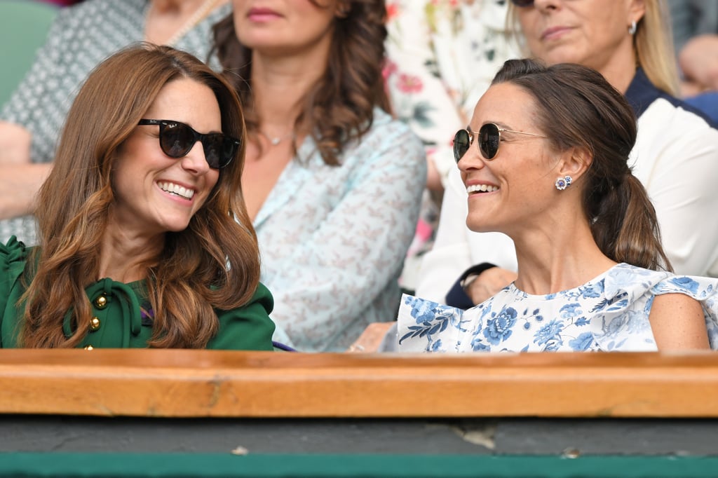 Kate and Pippa at the 2019 Wimbledon Championships.