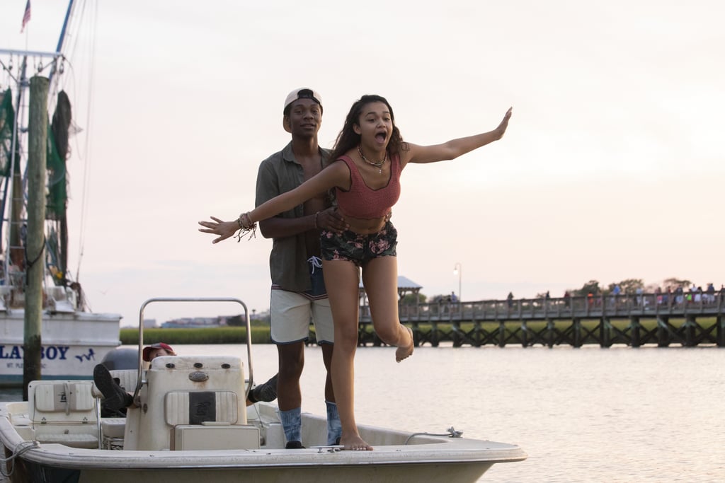 Kiara's Red Crochet Top and Floral Shorts on Outer Banks