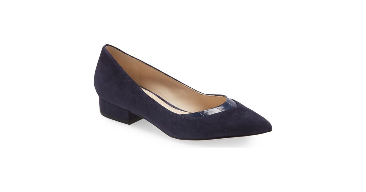 cole haan vail pointed toe skimmer flat