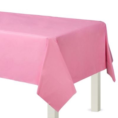 粉色塑料台布