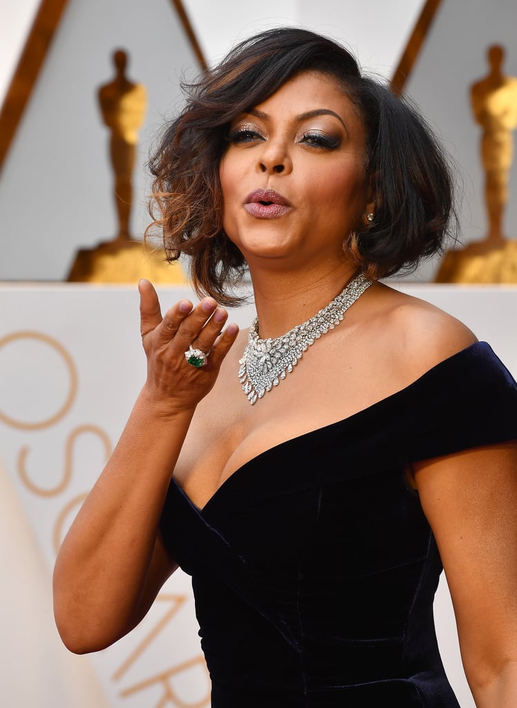 Taraji P Hensons Hair And Makeup At The 2017 Oscars Popsugar Beauty Photo 5 6518