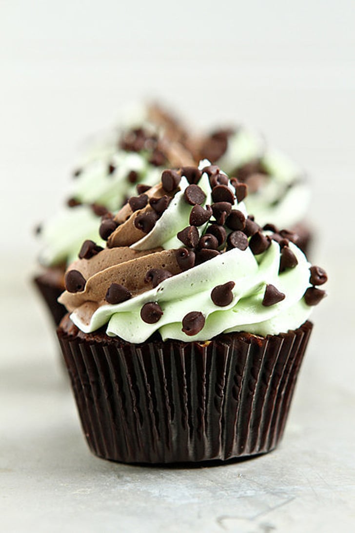 Mint Chocolate Chip Cupcakes | Cupcake Recipes | POPSUGAR Food Photo 11