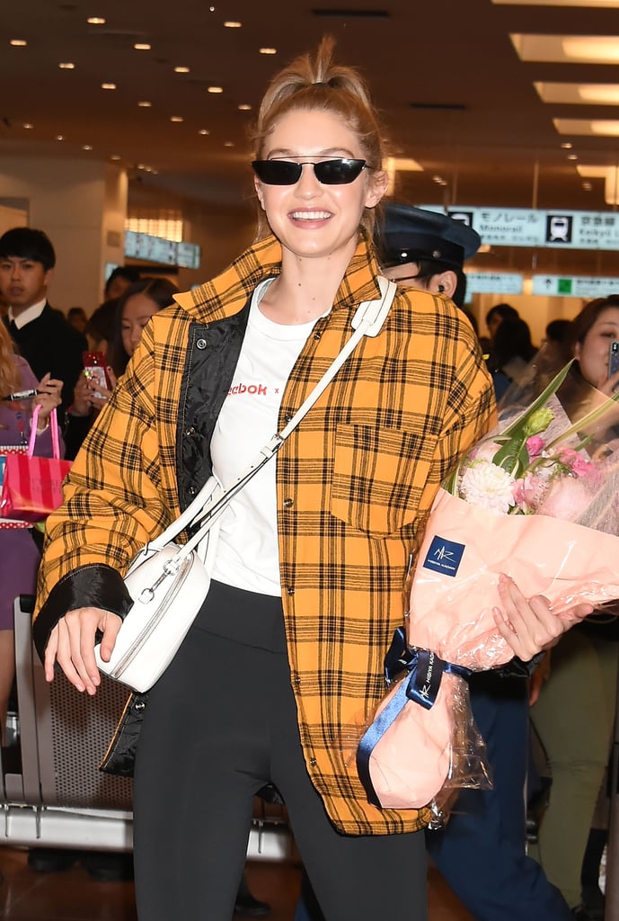 Gigi Hadid Storets Plaid Jacket November 2018