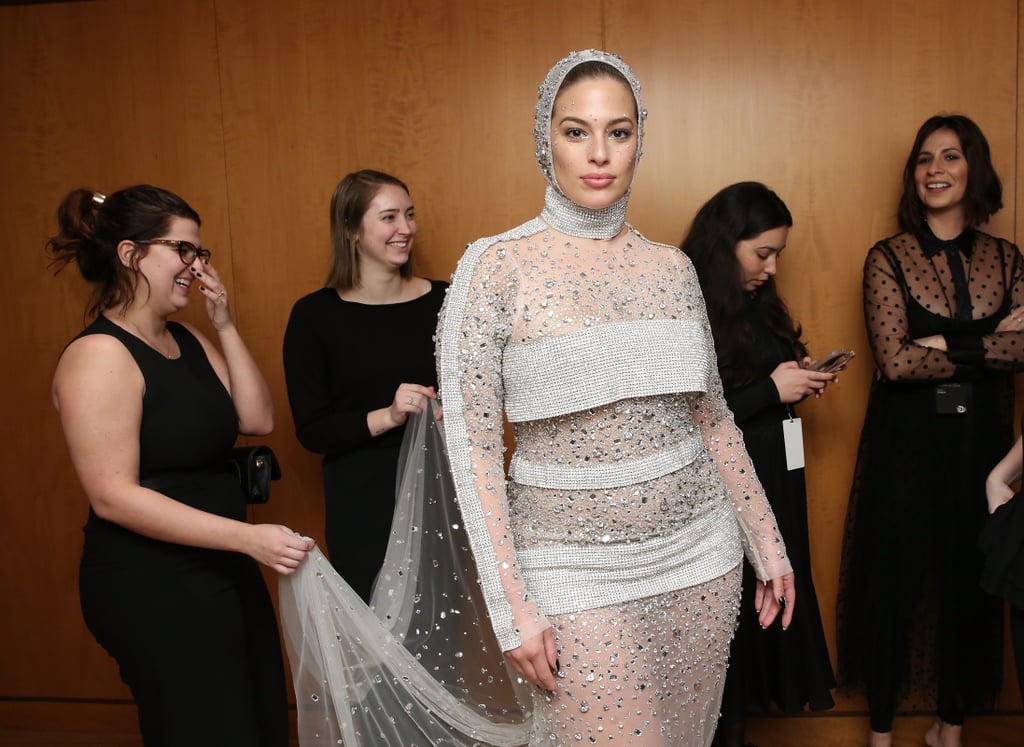 Ashley Graham Walking at Christian Siriano