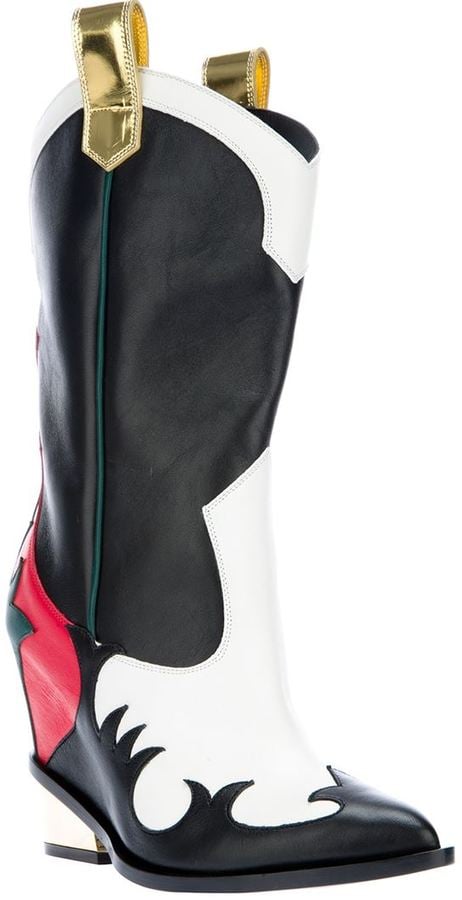 Giuseppe Zanotti Design Appliqué Cowgirl Boots ($1,235)