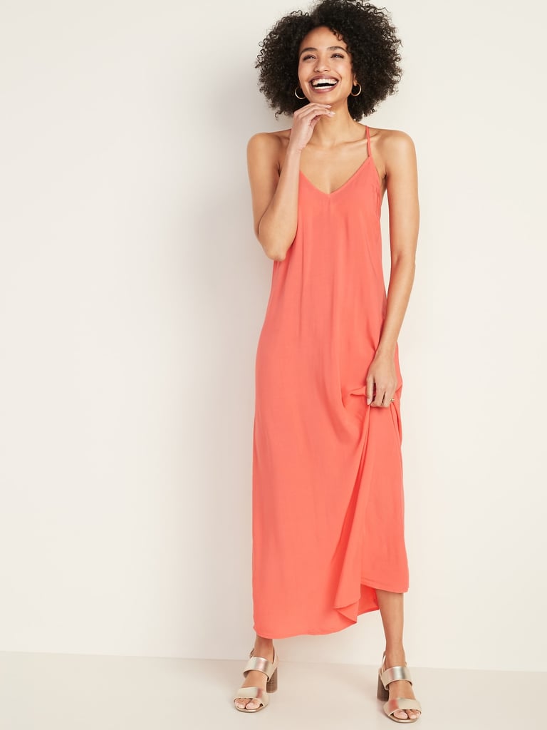 Old Navy Sleeveless V-Neck Maxi Shift Dress