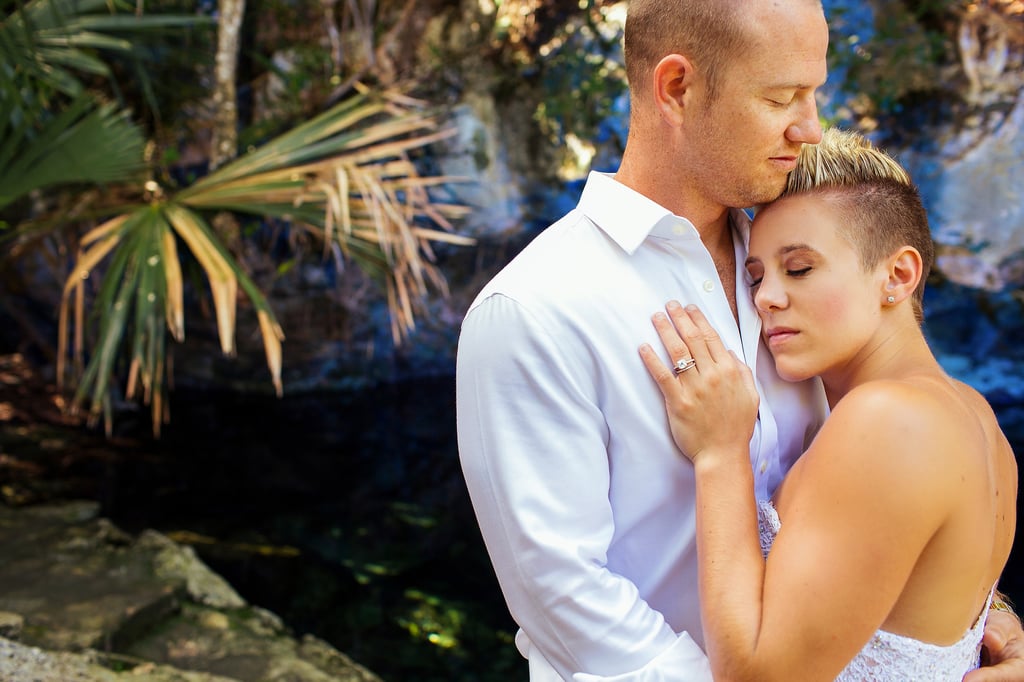 Underwater Trash-the-Wedding-Dress Shoot
