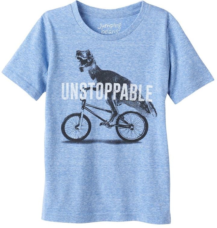 Dinosaur and Bike "Unstoppable" Graphic Tee