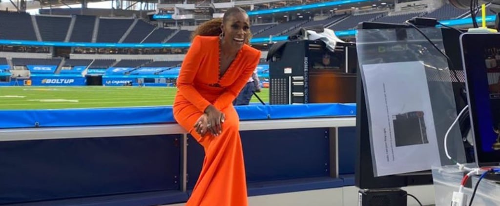 Issa Rae's Orange Sergio Hudson Dress at the Emmys