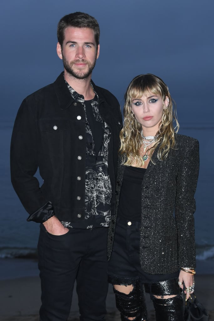 Miley Cyrus and Liam Hemsworth at Saint Laurent Show 2019