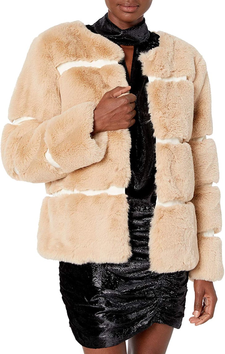 Keepsake The Label Ariel Faux Fur Plush Coat Best Coats on Amazon