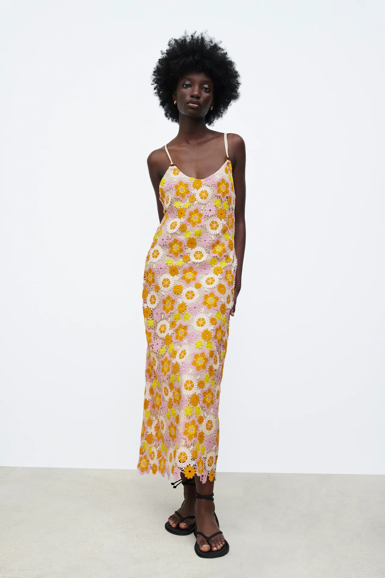 Crochet midi dress uk hot sale