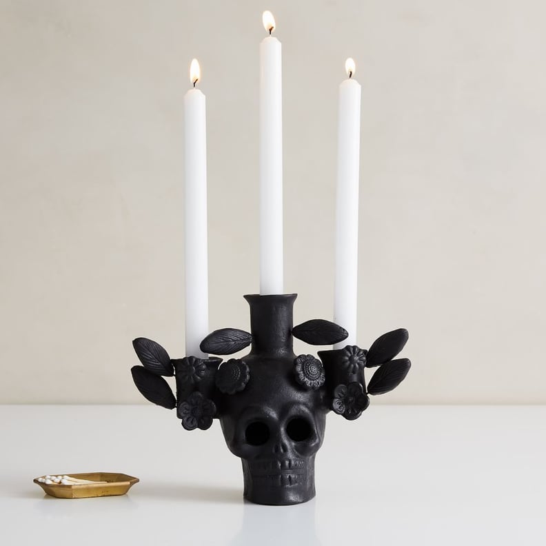 Gothic Decor: West Elm Terracotta Skull Candleabra