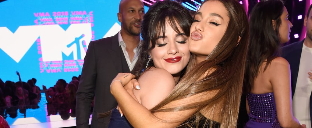 Ariana Grande and Camila Cabello at the 2018 MTV VMAs