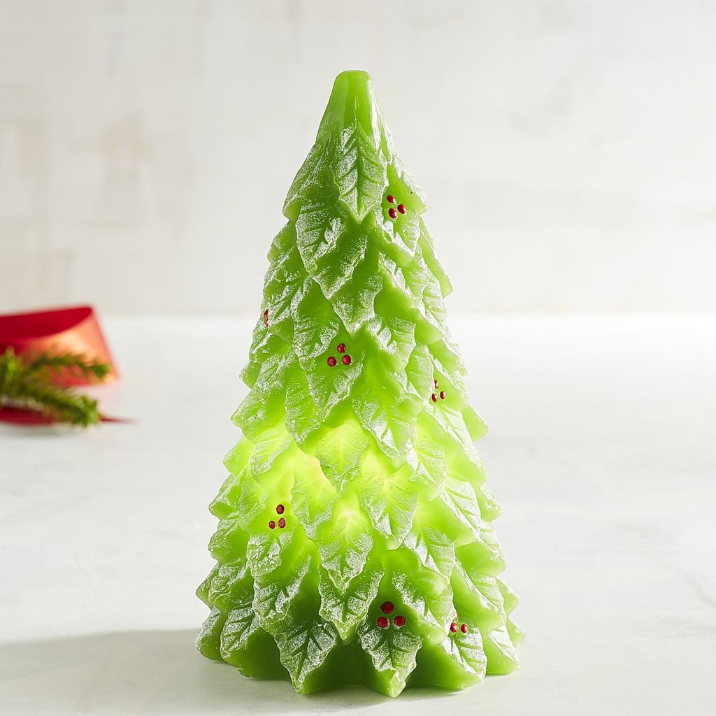 Green Holly Tree LED Candle ($19)
