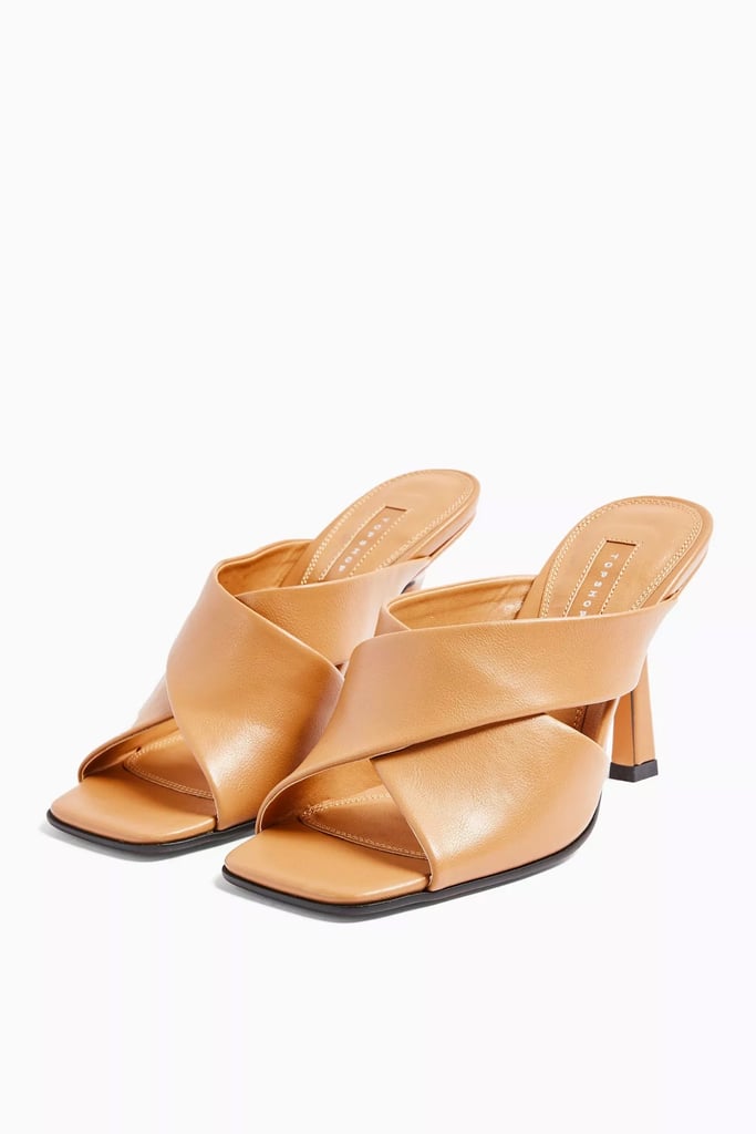 Topshop Skyla Camel High Mules | Spring 2020 Shoe Trends | POPSUGAR ...