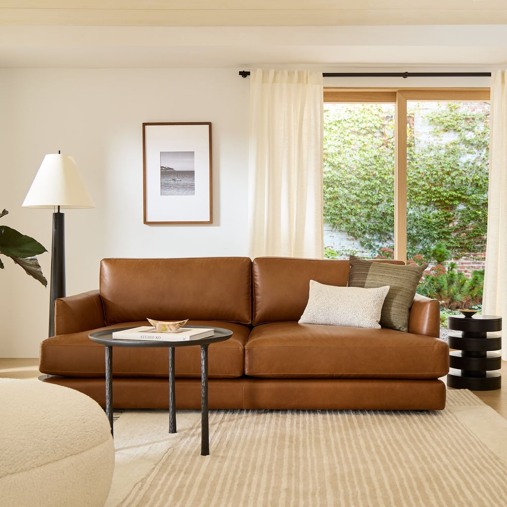 West Elm Haven Leather Sofa