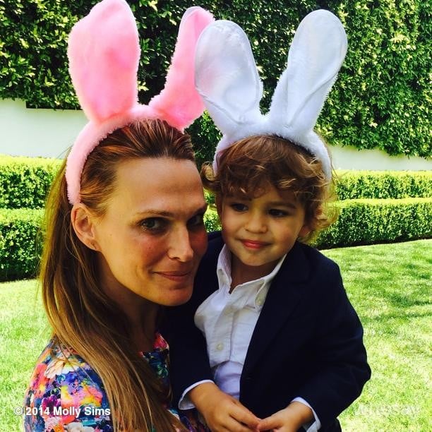 Bunny ears were necessary for Molly Sims and Brooks Stuber's Easter celebration.
Source: Instagram user mollybsims