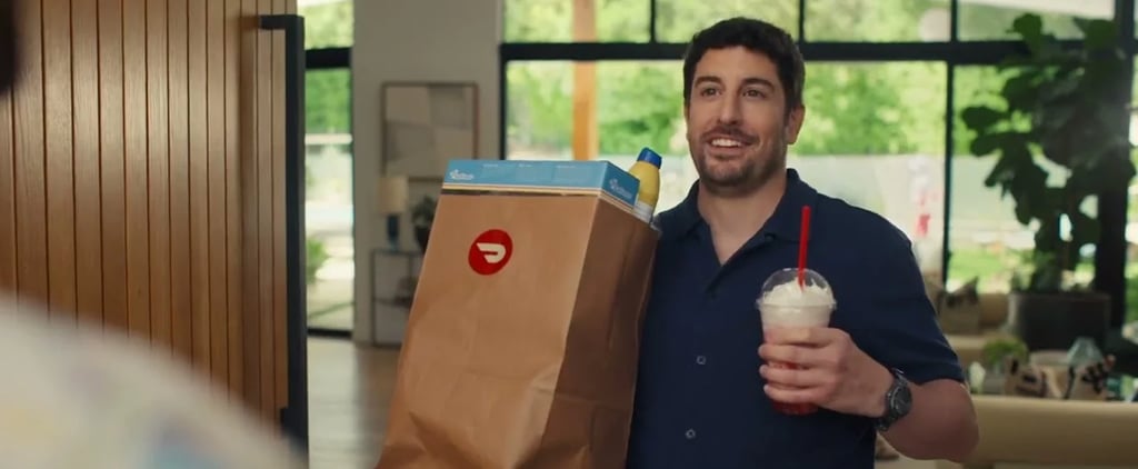 Jason Biggs and Seann William Scott in DoorDash Commercial