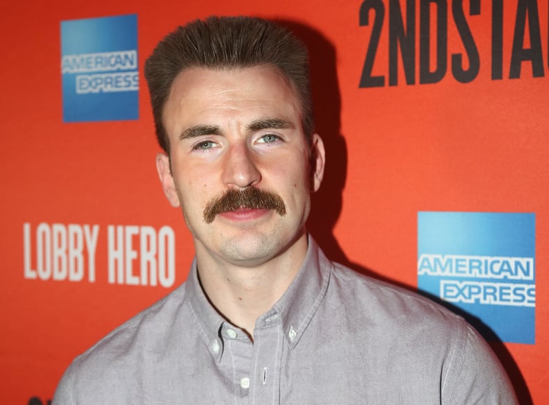 Chris Evans Went Out in Public With This Mustache on His Face