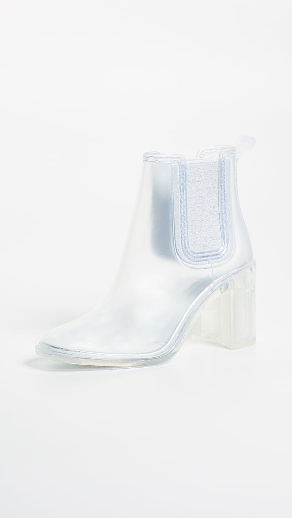 jeffrey campbell rain boots clear