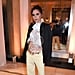 Victoria Beckham Yellow Pants at Harper's Bazaar Awards