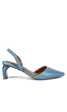 JAGGAR Virtue Leather Slingback Heel in Sky Blue | Best Shoes at ...