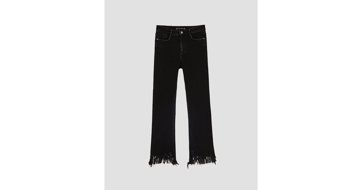 Zara Cropped Flared Jeans Best Zara Pieces August 2017 POPSUGAR