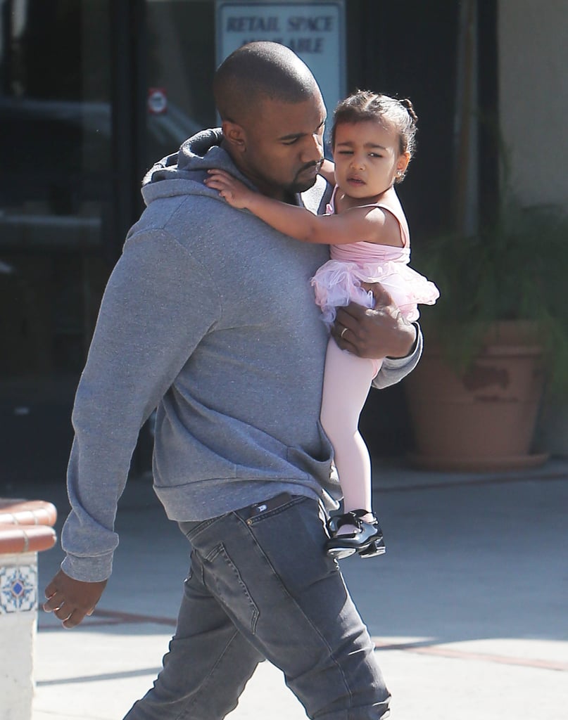 North West in a Tutu at Ballet Class