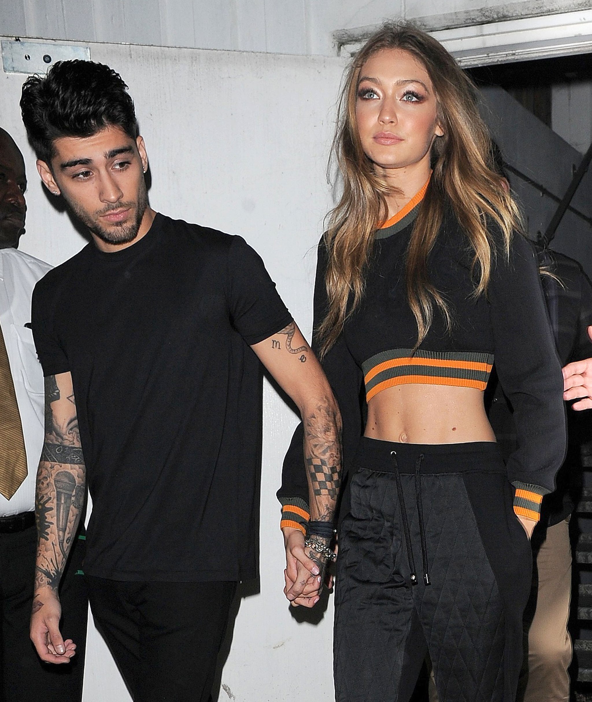 Celebrity Entertainment Gigi Hadid And Zayn Malik Cheer