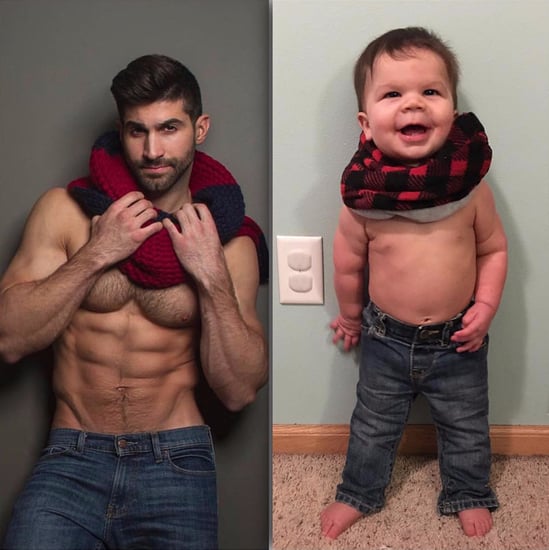 Toddler Re-Creates Model Uncle's Photos