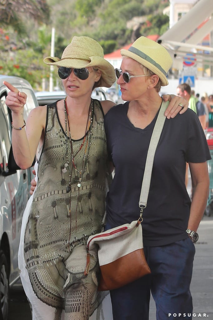 Ellen DeGeneres and Portia de Rossi in St. Barts 2015