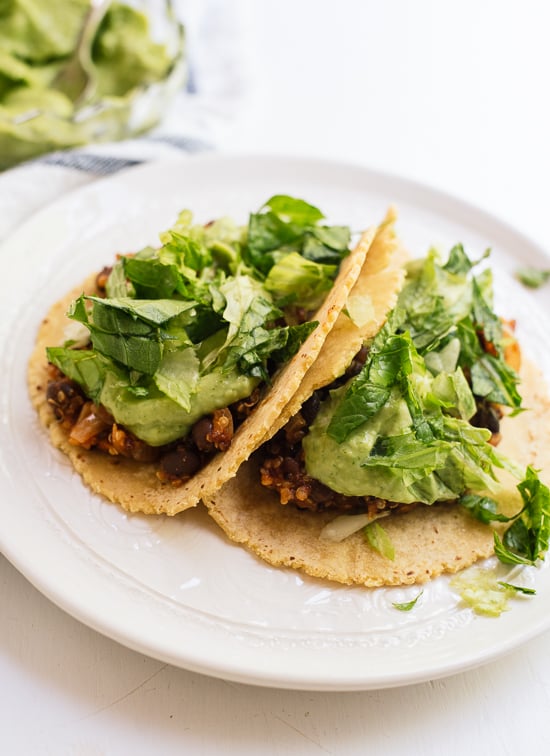 Quinoa Black Bean Tacos