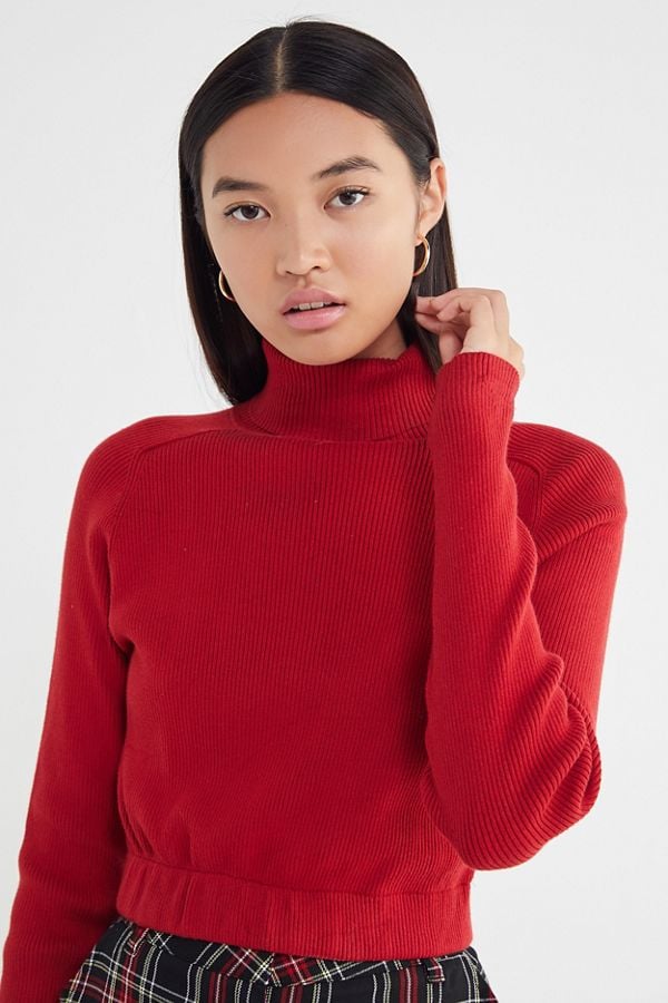 Urban Renewal Recycled Cropped Turtleneck Sweater