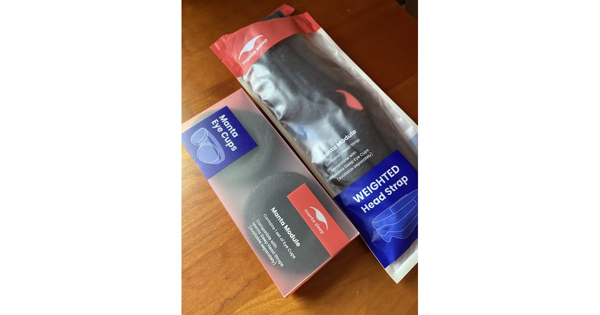 Manta Weighted Mask Head Strap Plus Eye Cups Manta Weighted Sleep