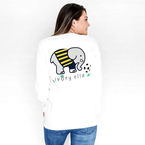 Classic Fit White Soccer Tee