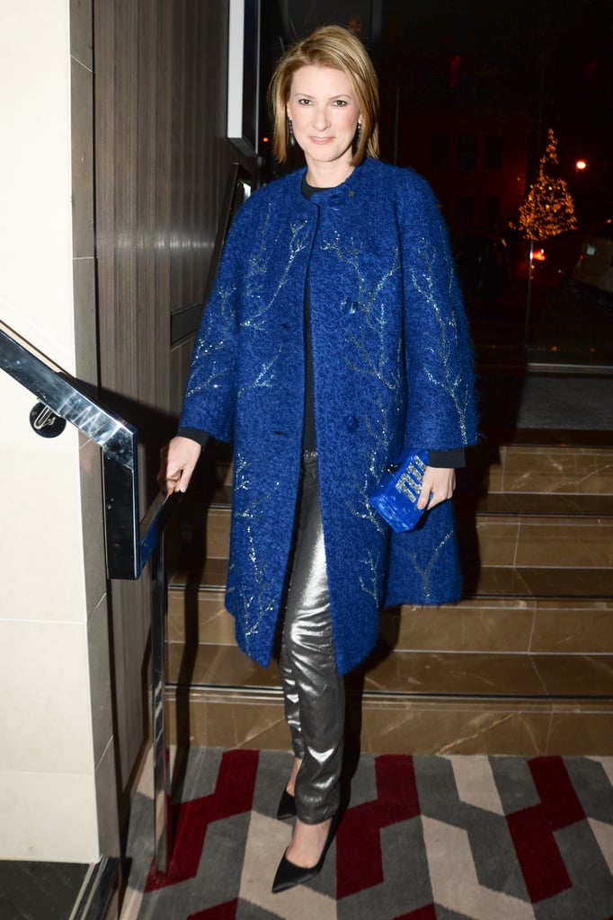 Lizzie Tisch at the Bloomingdale's Super Bowl kickoff with the CFDA.