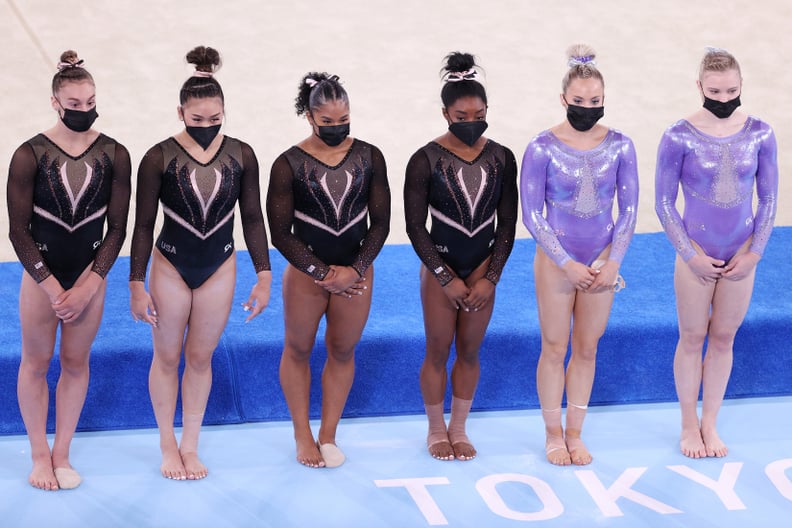 2021 Tokyo US Women's Gymnastics Team Leotards Worn During Podium Training
