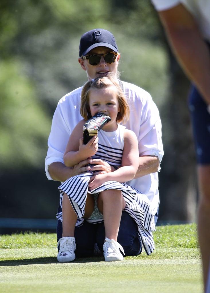 The queen's granddaughter held her own daughter in her lap at a 2018 event.