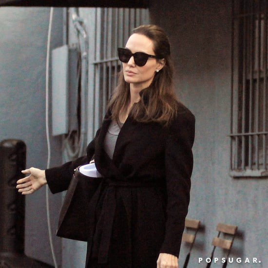 Angelina Jolie Wearing Black Flats