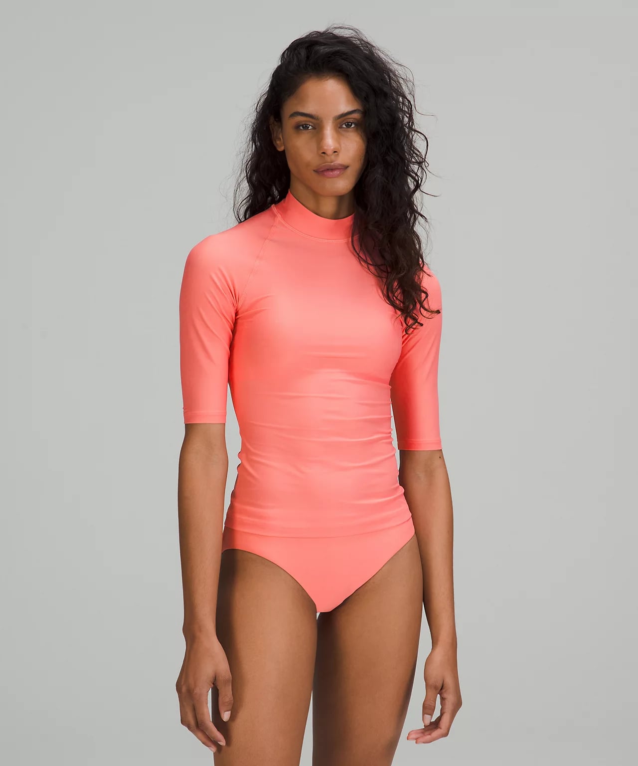A Short Rash Guard: Lululemon Waterside UV Protection Short-Sleeve Rash  Guard, 11 Lululemon Swimsuits You Can Be Active In
