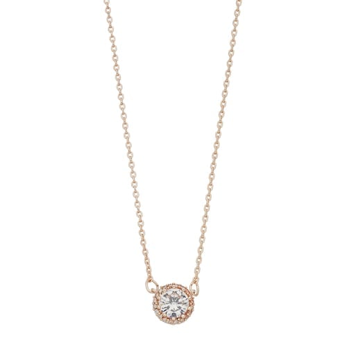 LC Lauren Conrad Cubic Zirconia Halo Necklace