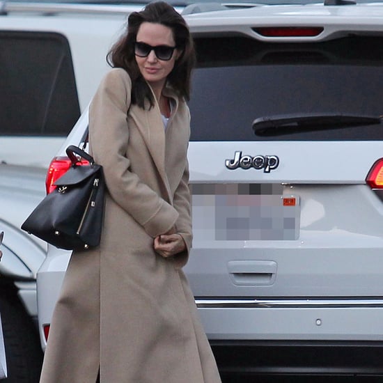 Angelina Jolie's Camel Coat